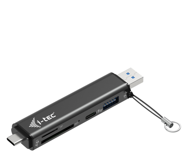 i-tec USB-C / USB-A Dongle Czytnik SD TF z 1x USB-A i 1x USB-C - 1538059 - zdjęcie 2